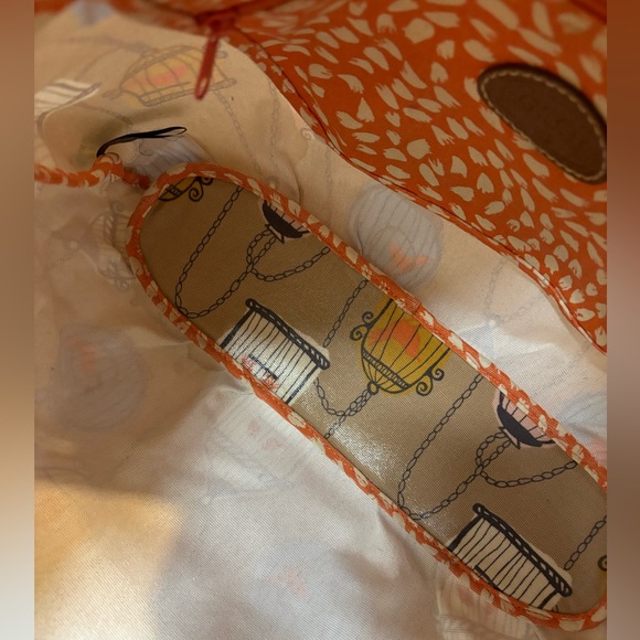 FOSSIL Key-Per Birdcage Coated Canvas Shoulder Tote Bag Purse 16x13x5” - Picture 11 of 15